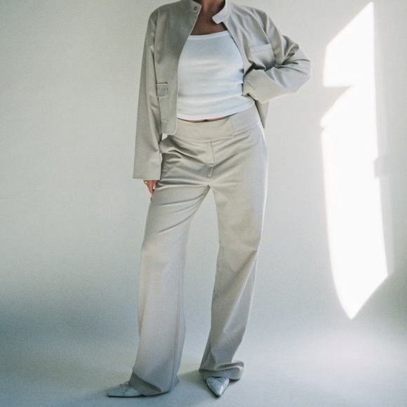 Djerf Avenue Pants - New! Djerf Avenue Day-to-day Pants Cream - Tall